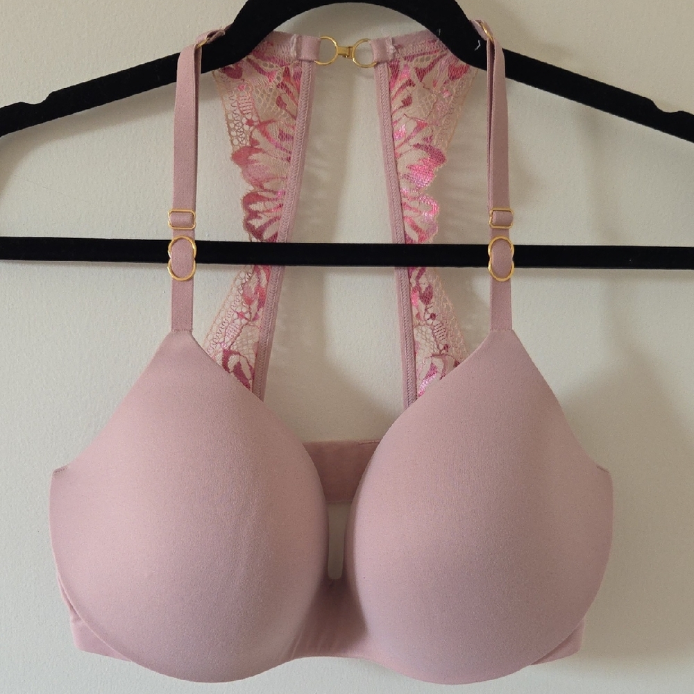 Victoria's Secret Incredible Pink Lace-Back  Bra